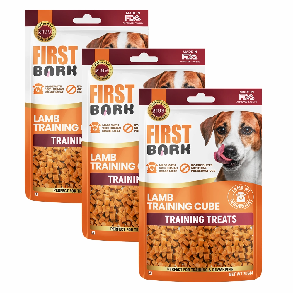 First Bark Lamb Training Cubes Jerky Dog Treat