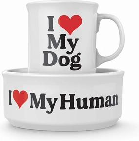 Fred Howligans Mug   Dog Bowl Dog Heart