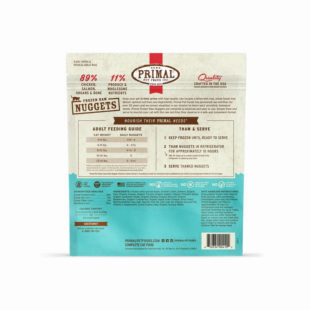Freeze Dried Chicken & Salmon Nuggets Cat Food