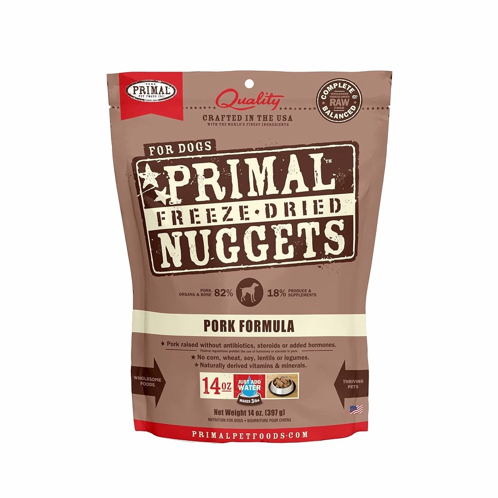 Freeze Dried Pork Nuggets Dog Food