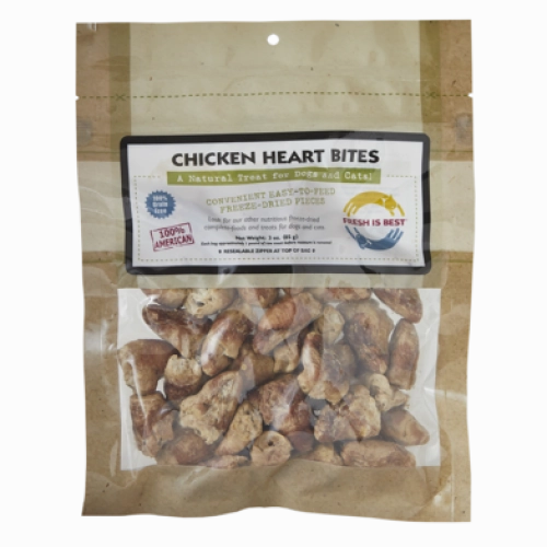 Fresh is Best Chicken Heart Bites 3 oz.