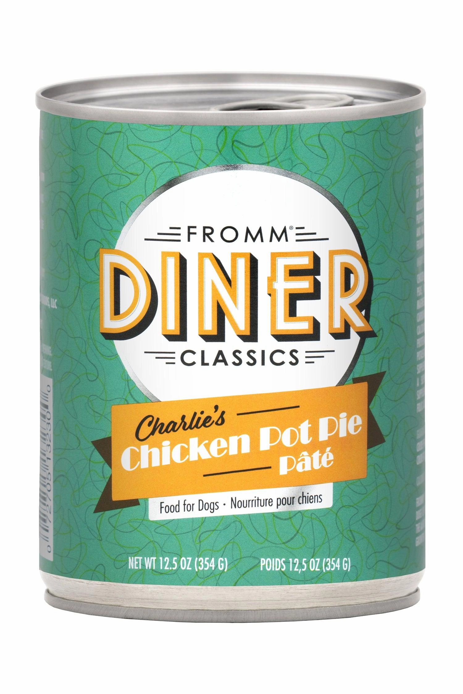 Fromm Diner Charlie's Chicken Pot Pie Pate Wet Dog Food