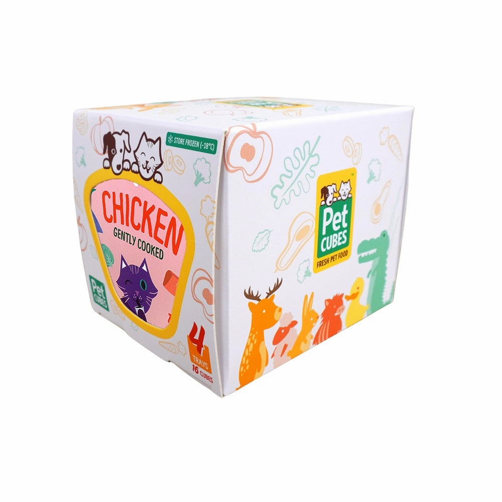 Frozen Fresh Human-Grade Gently Cooked Chicken Adult Cat Food
