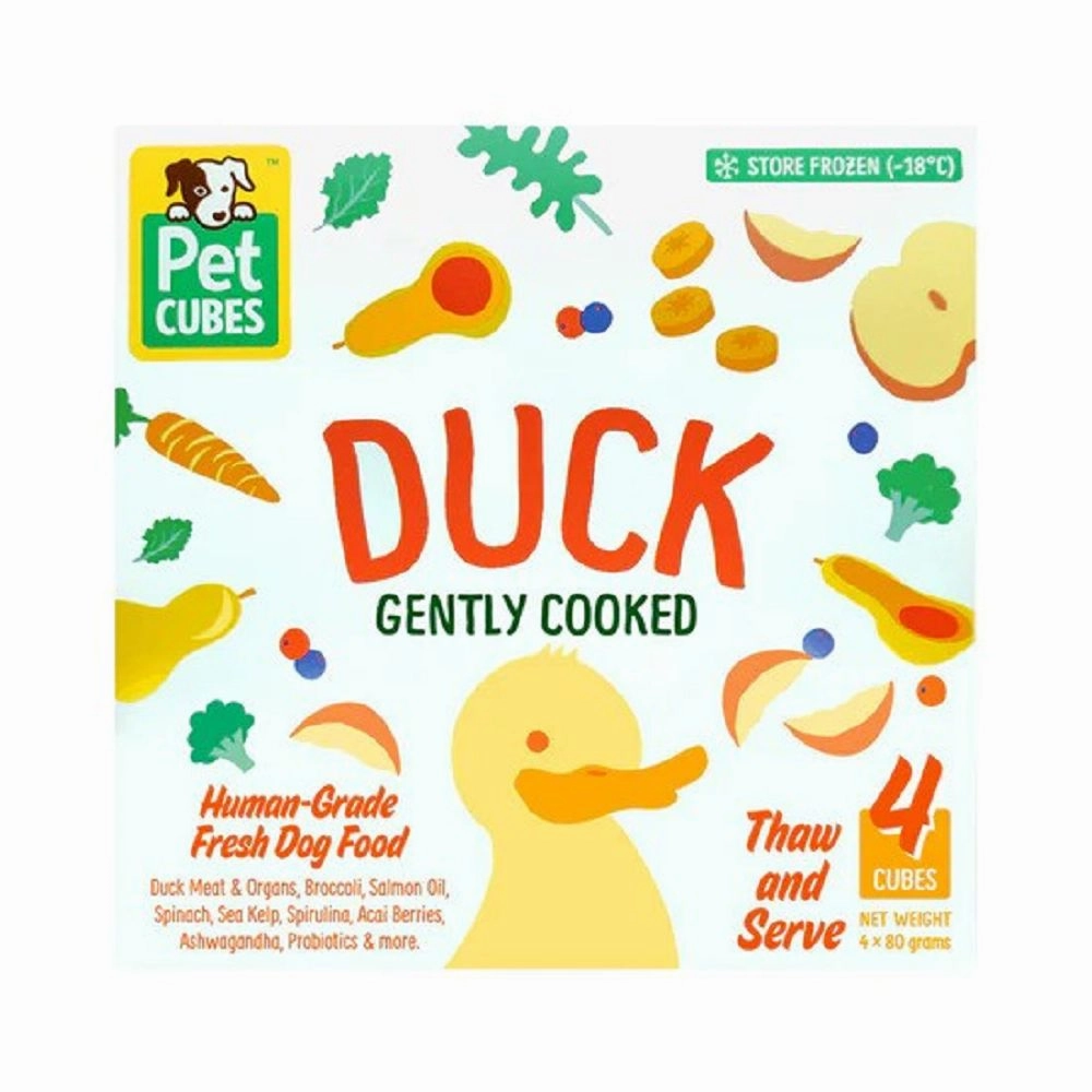 Frozen Fresh Human-Grade Gently Cooked Duck Adult Dog Food