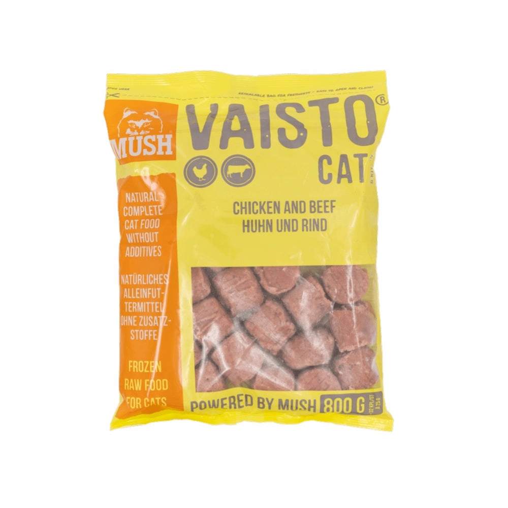 Frozen Vaisto Chicken & Beef Raw Cat Food