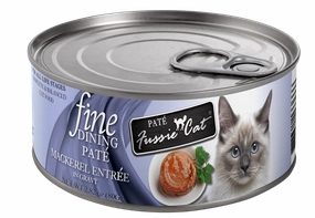 Fussie Cat Fine Dining Pate Mackerel Entree Wet Cat Food, 2.82oz