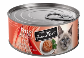 Fussie Cat Fine Dining Pate Sardine with Chicken Entree Wet Cat Food, 2.82oz