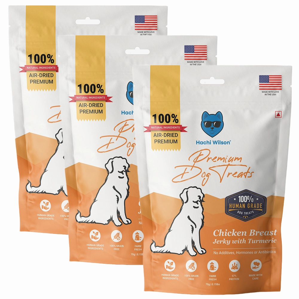 Hachi Wilson Premium Chicken Breast with Turmeric Jerky Dog Treat