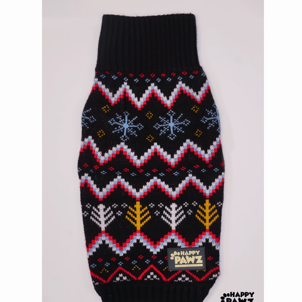 Happy Pawz Color Carnival Jacquard Sweater for Dogs and Cats