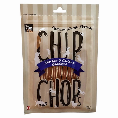 Henlo Chicken Pops High Protein Treats, Chip Chops Chicken Codfish Sandwich Dogs Treat Combo