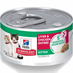 Hill's Science Diet Kitten Liver & Chicken Entree Canned Cat Food