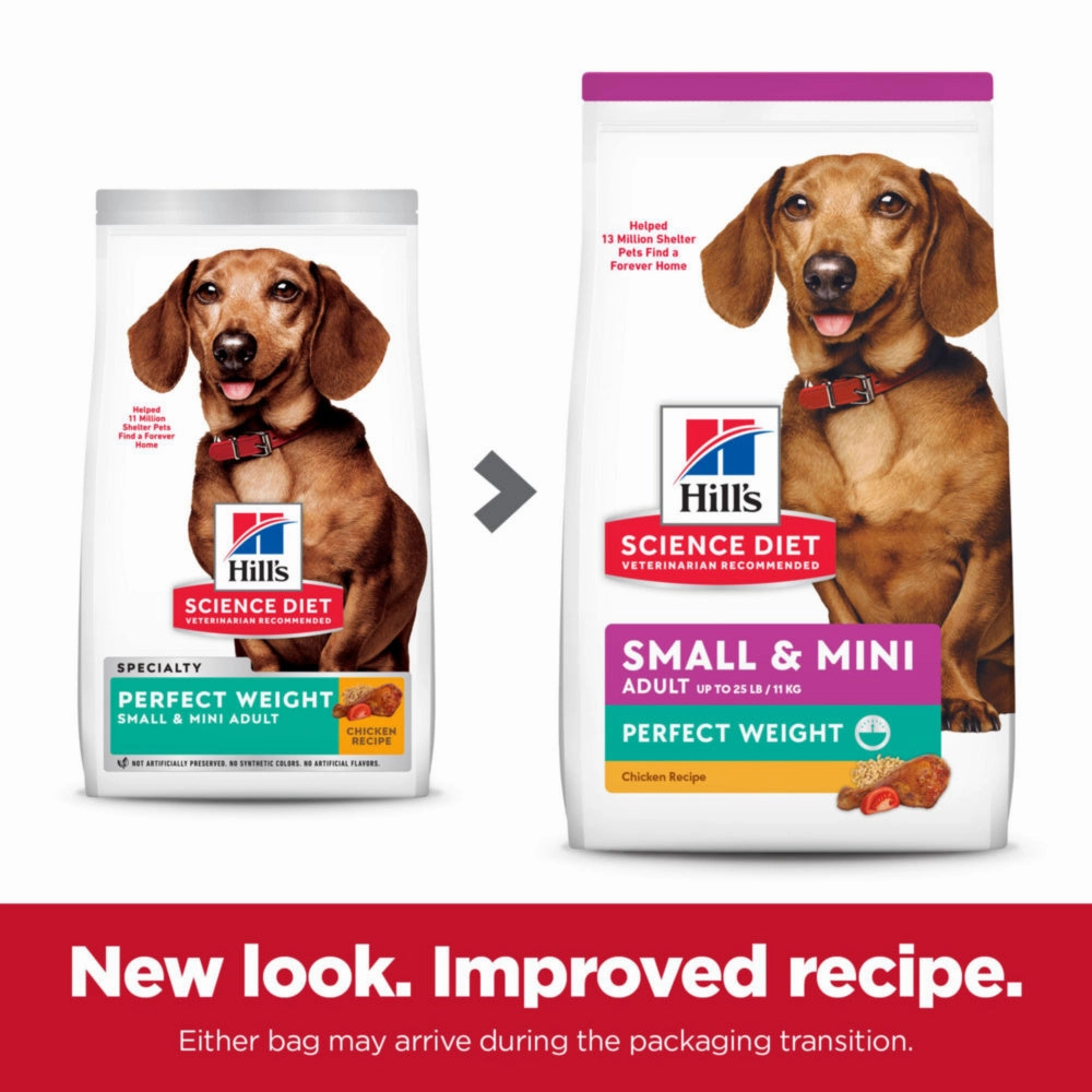 Hill's Science Diet Perfect Weight Adult Small & Mini Breed Chicken Recipe Dry Dog Food