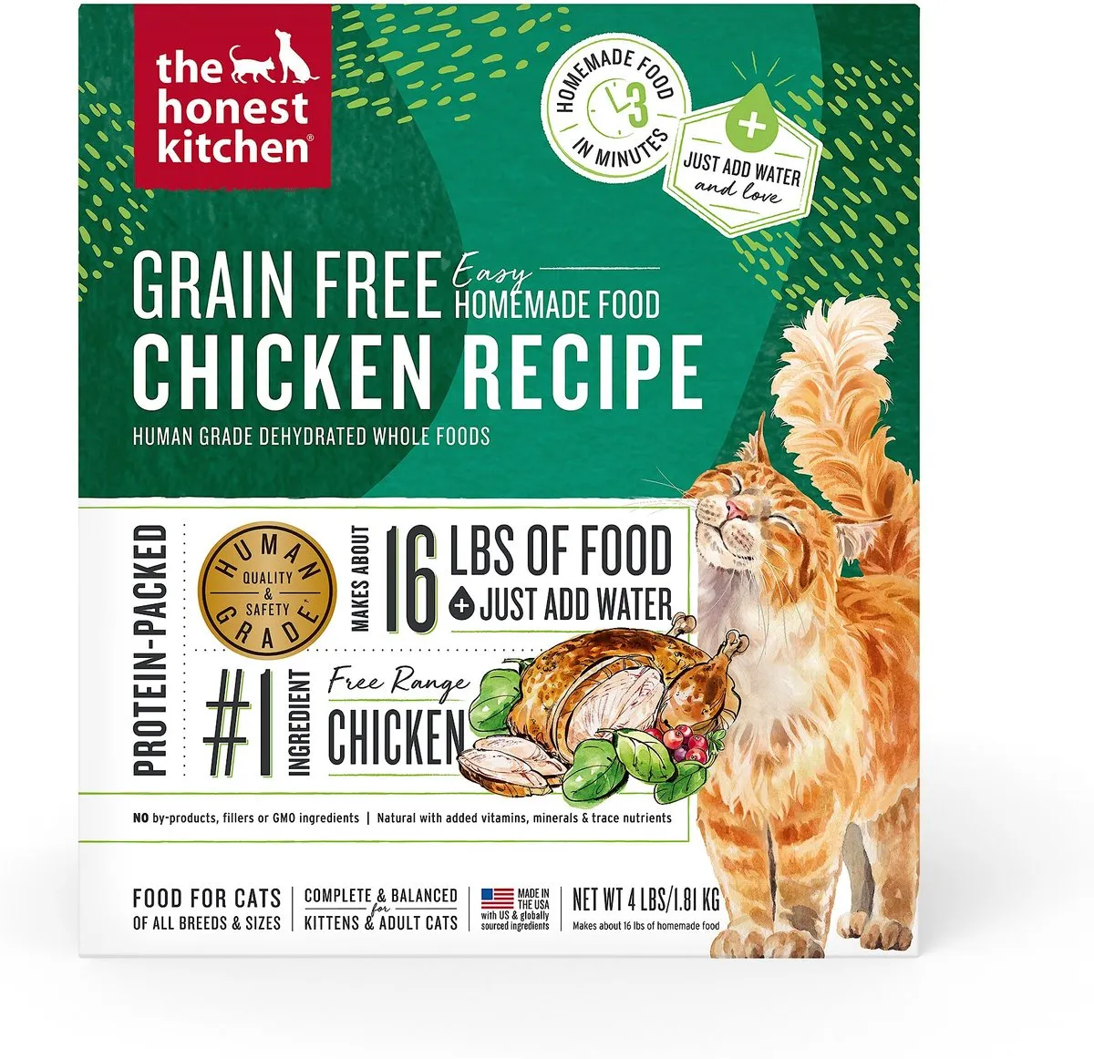 Honest Kitchen Cat Dehydrated Grain-Free Chicken Recipe