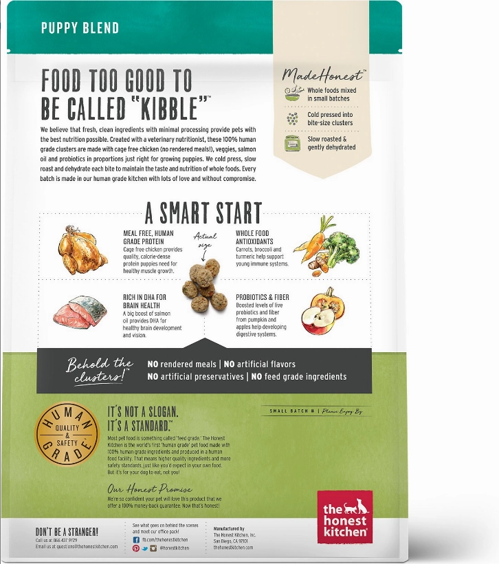 Honest Kitchen Clusters Grain Free Puppy