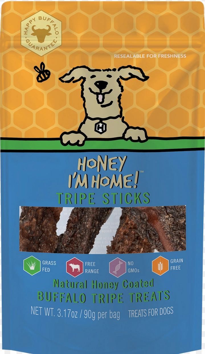 Honey I'm Home Buffalo Tripe Sticks 3.17 oz.