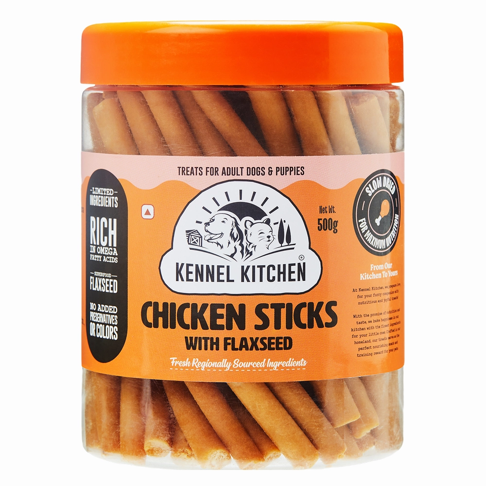 Kennel Kitchen Chicken Stick with Flaxseed Dog Treats