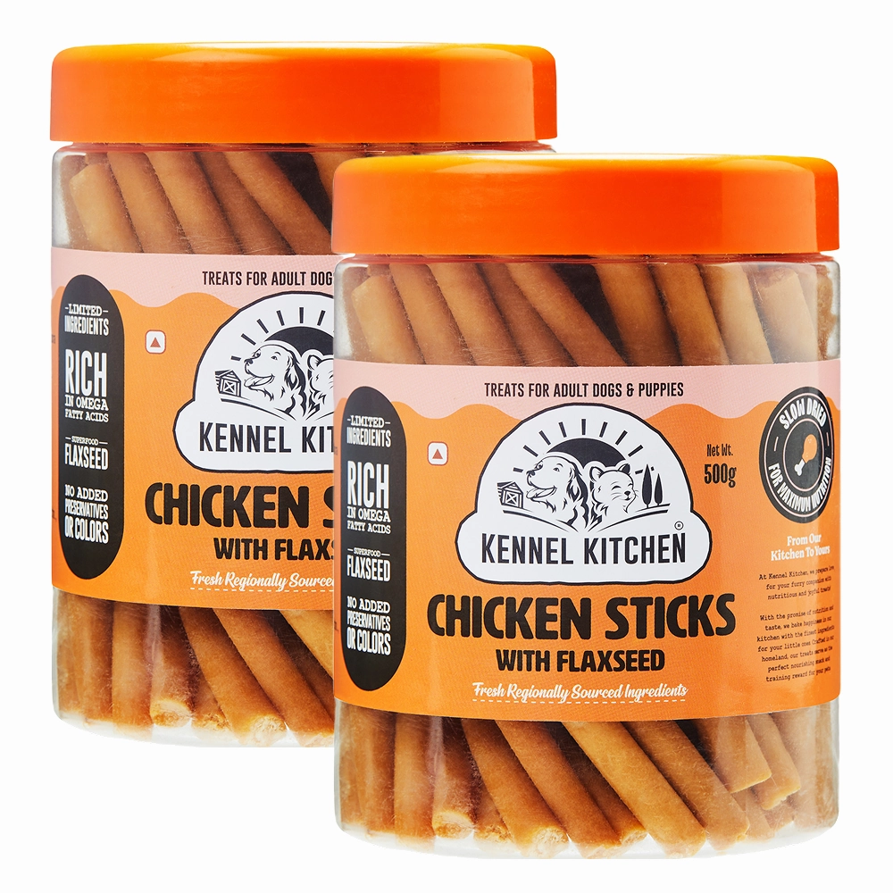 Kennel Kitchen Chicken Stick with Flaxseed Dog Treats