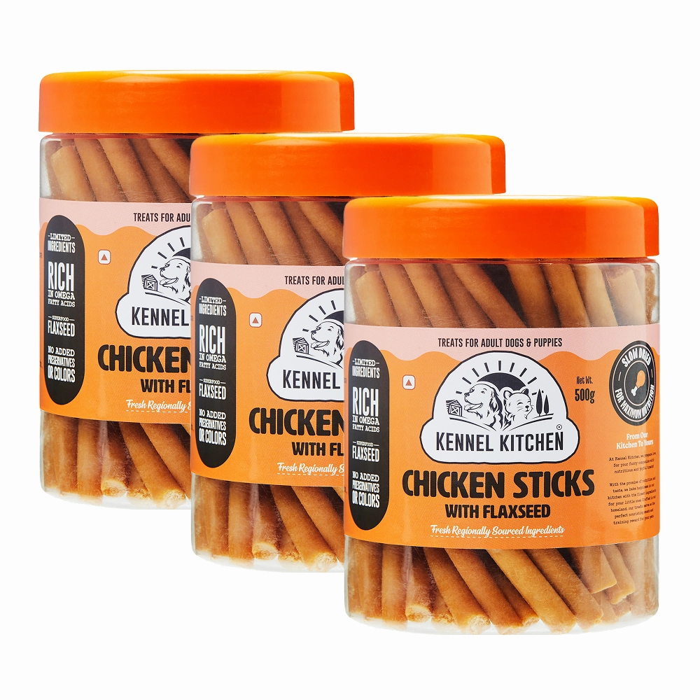 Kennel Kitchen Chicken Stick with Flaxseed Dog Treats