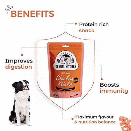 Kennel Kitchen Lamb Sticks with Pumpkin and Chicken Stick with Flaxseed Dog Treats Combo