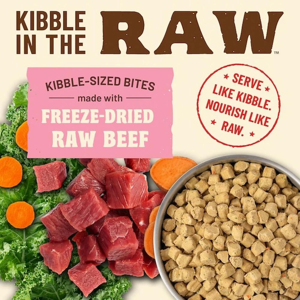 Kibble In The Raw - Freeze Dried Beef Cat Food