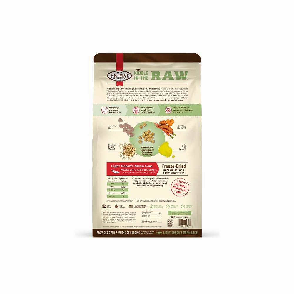 Kibble In The Raw - Freeze Dried Chicken Cat Food