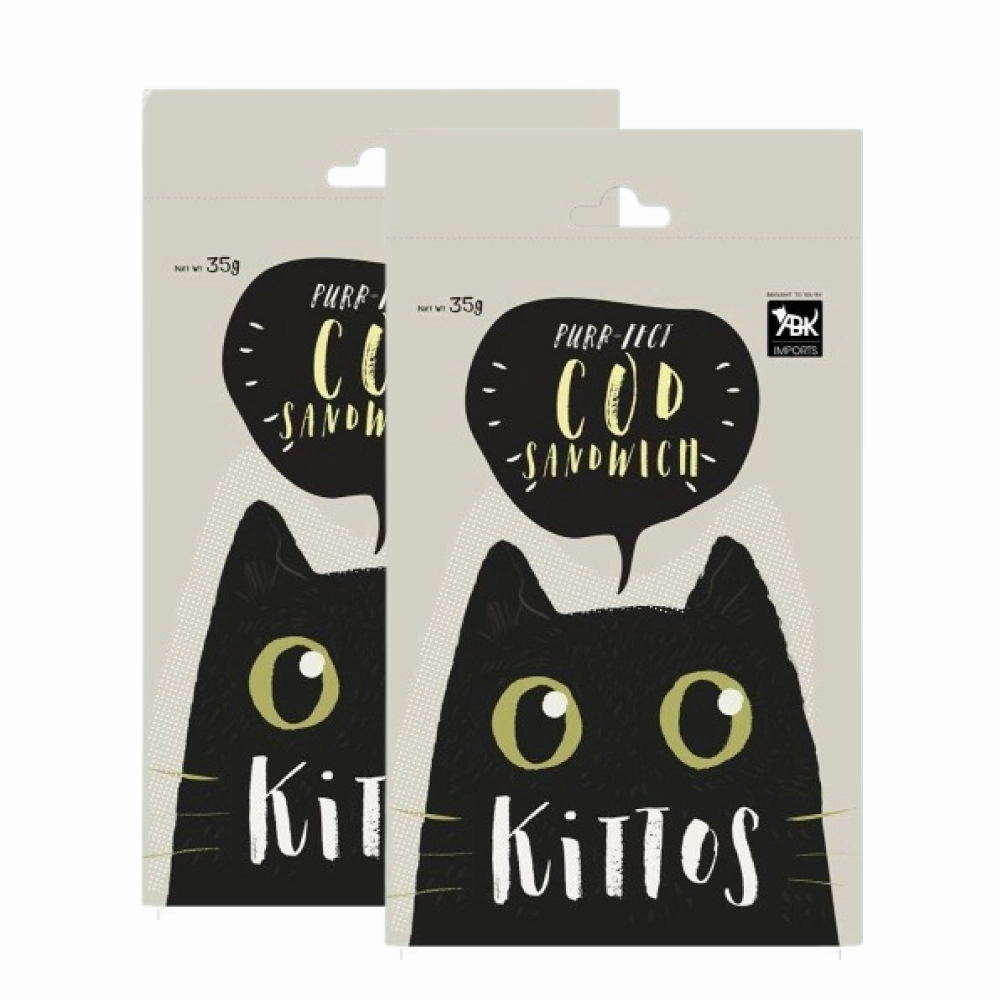 Kittos Purr Fect Cod Sandwich Cat Treat