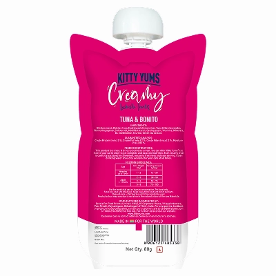 Kitty Yums Lickable Tuna & Bonito Creamy Cat Treat
