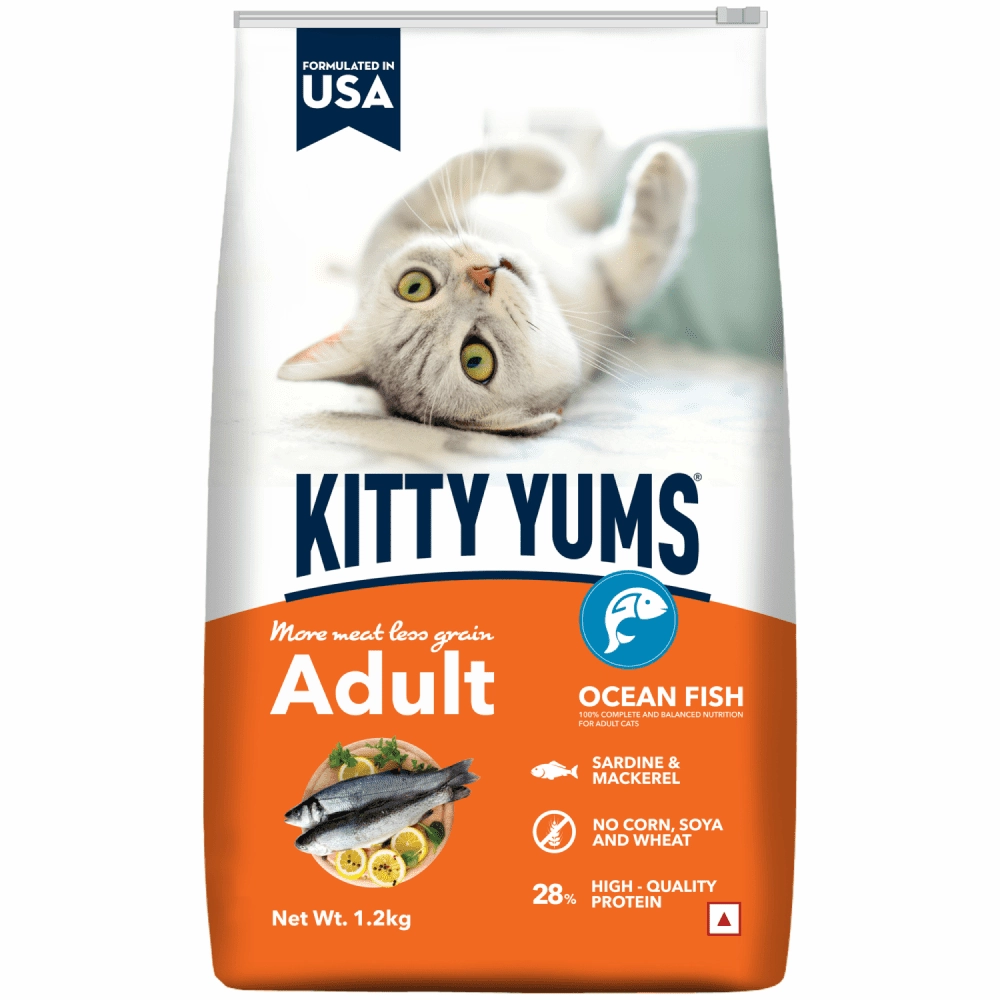 Kitty Yums Ocean Fish Adult (1  years) Cat Dry Food