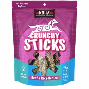 Koha Crunchy Sticks Beef & Rice Treats 10.5 oz.