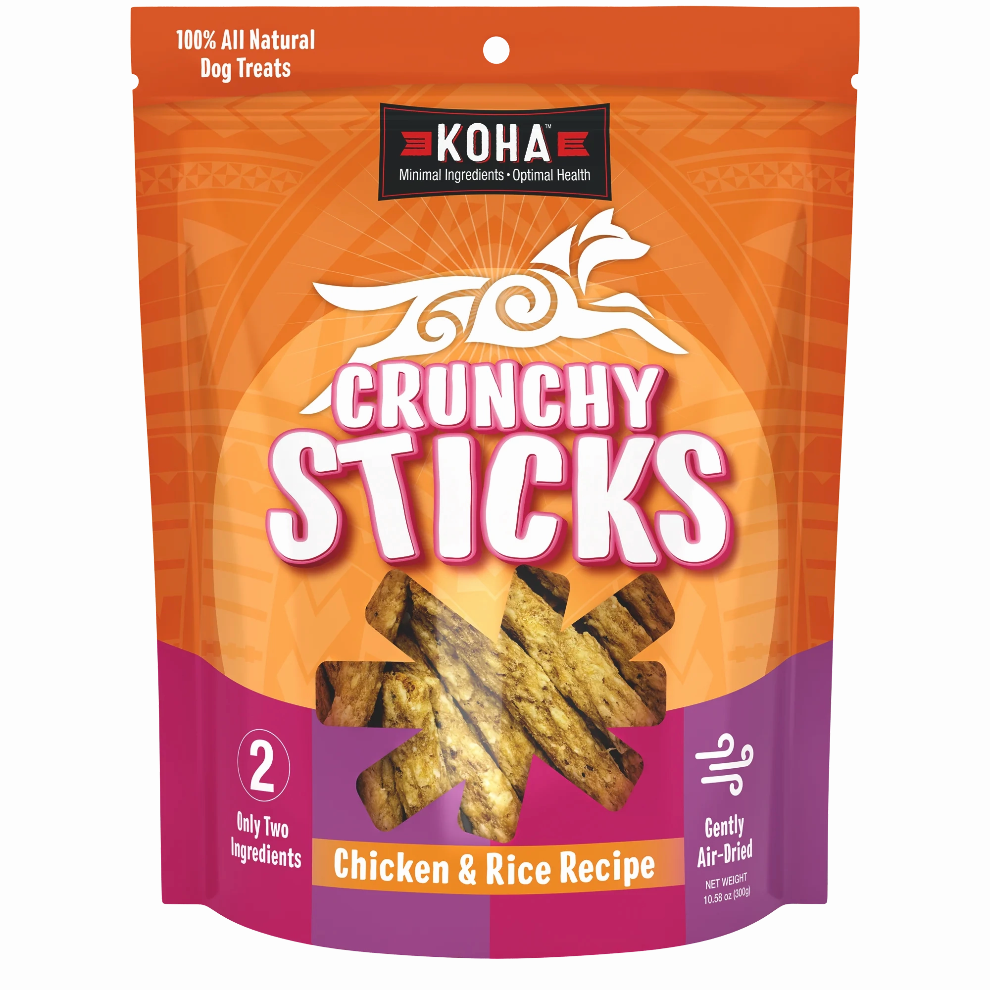 Koha Crunchy Sticks Chicken & Rice Treats 10.5 oz.