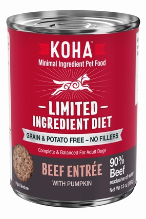 Koha Limited Ingredient Beef Entree Wet Dog Food