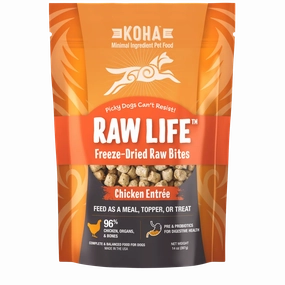 Koha Raw Life Freeze Dried Raw Bites Chicken 14 oz