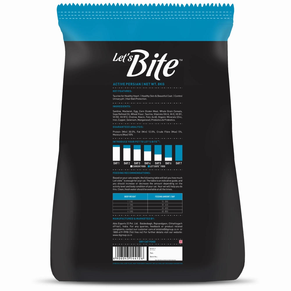 Let's Bite Active Persian Ocean Fish Cat Dry Food