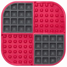 LickiMat SloMo Slow Feeder for Cats and Dogs (Red)