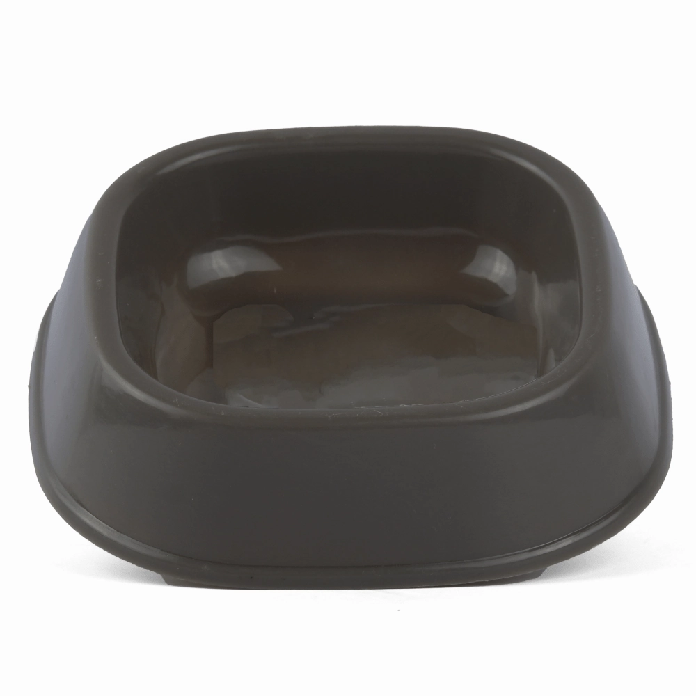 M Pets Plastic Single Bowl for Cats (Grey)