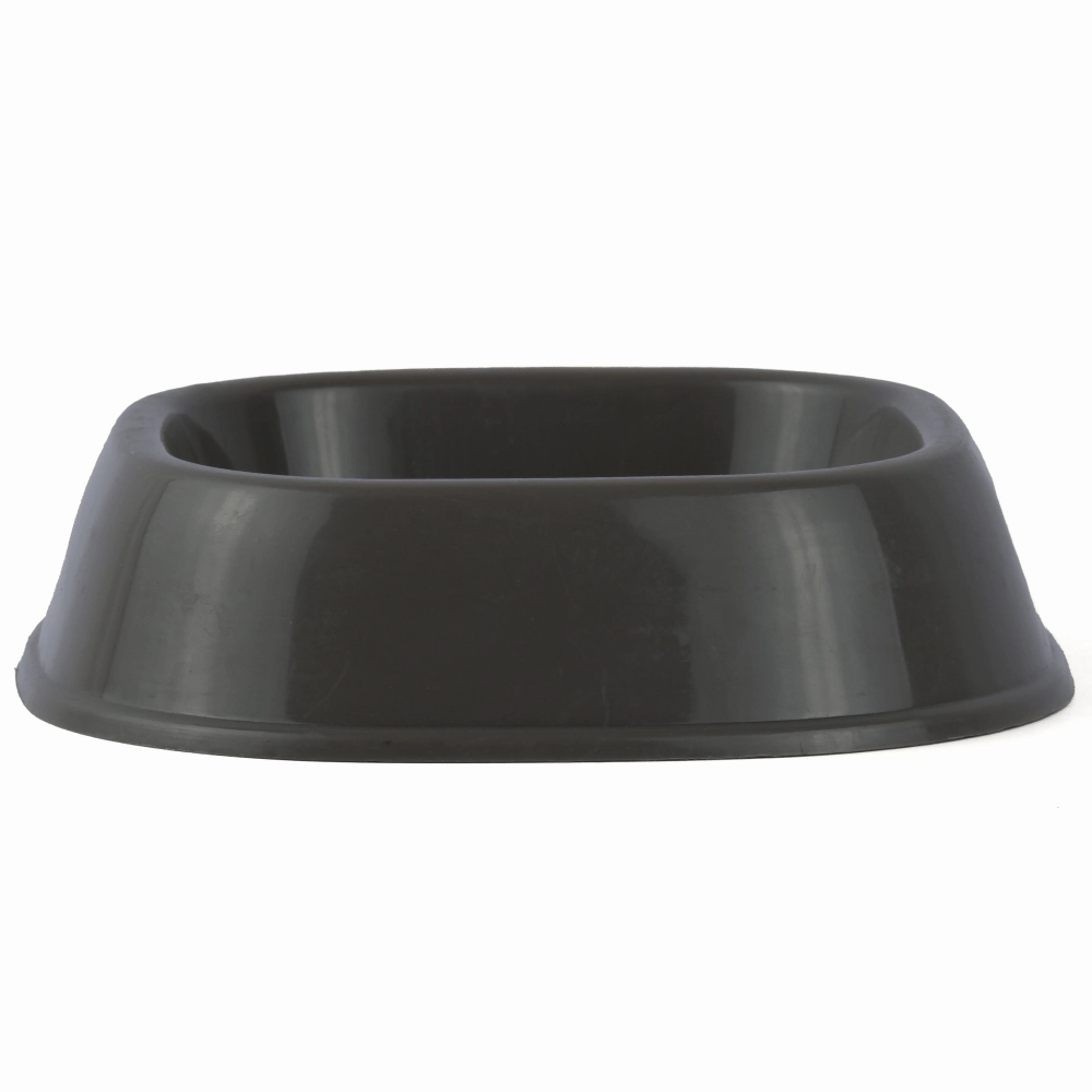 M Pets Plastic Single Bowl for Cats (Grey)