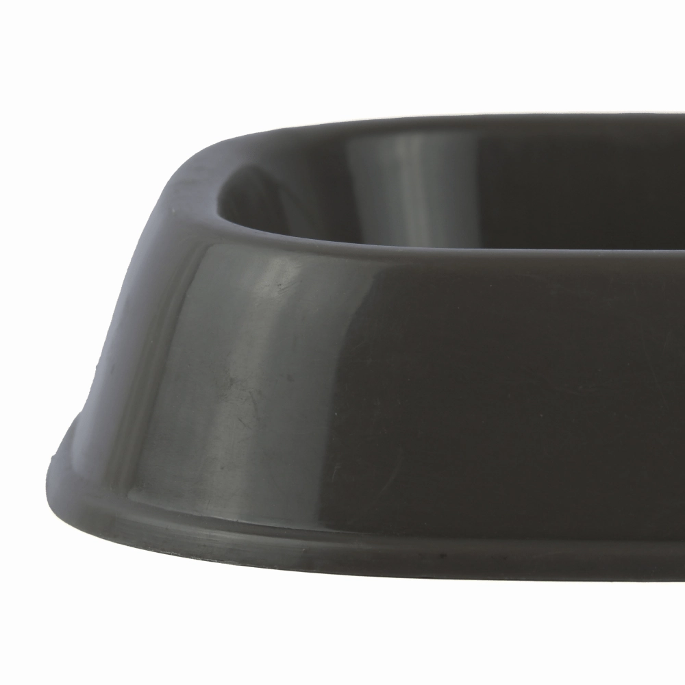 M Pets Plastic Single Bowl for Cats (Grey)