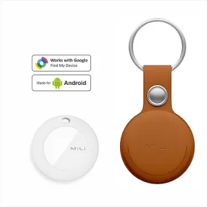 Mitag Go Anti Loss Device with Keychain for Dogs and Cats (Brown) | Android Mitag Go Anti Loss Device with Keychain for Dogs and Cats (Brown) | Android