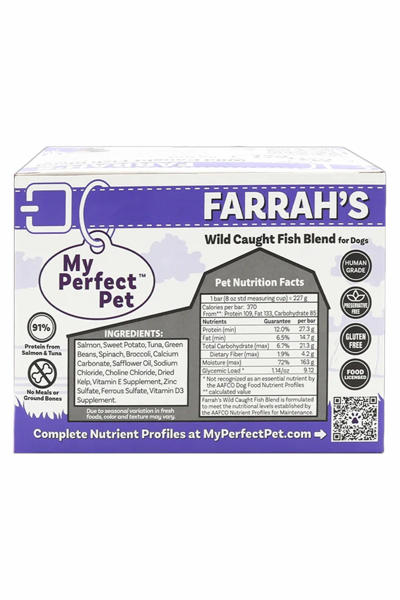 My Perfect Pet Farrah's Fish Blend Fresh Dog Food