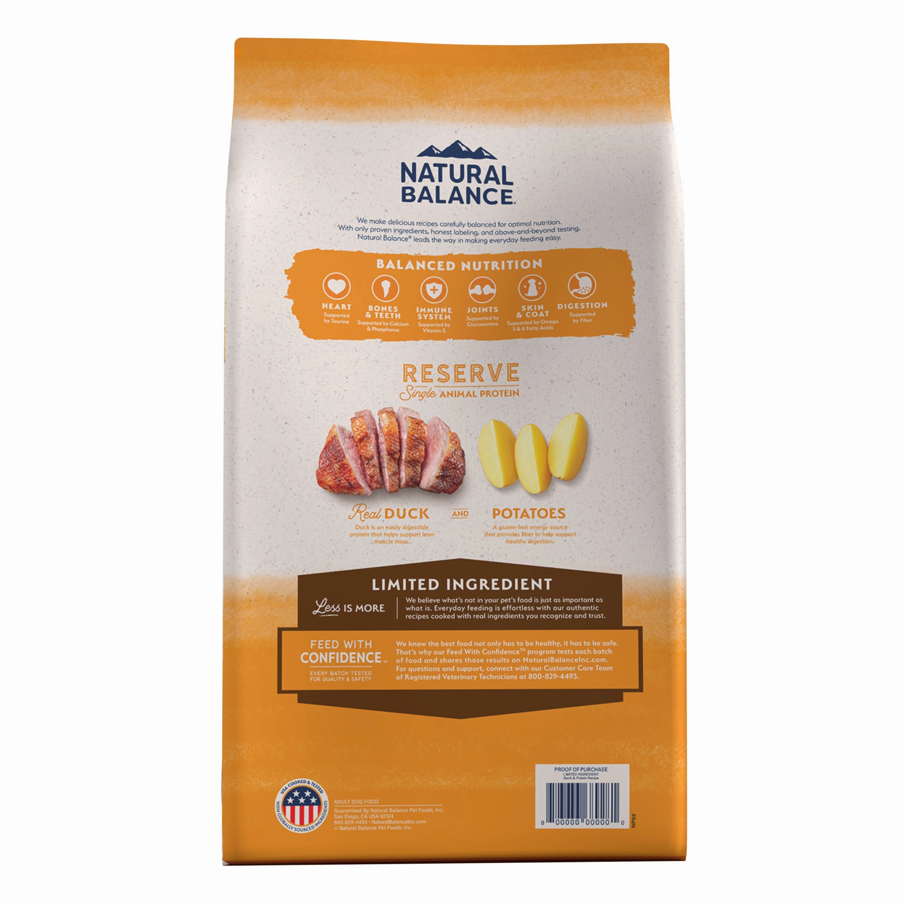 Natural Balance Limited Ingredient Grain Free Duck & Potato Recipe Dog Dry