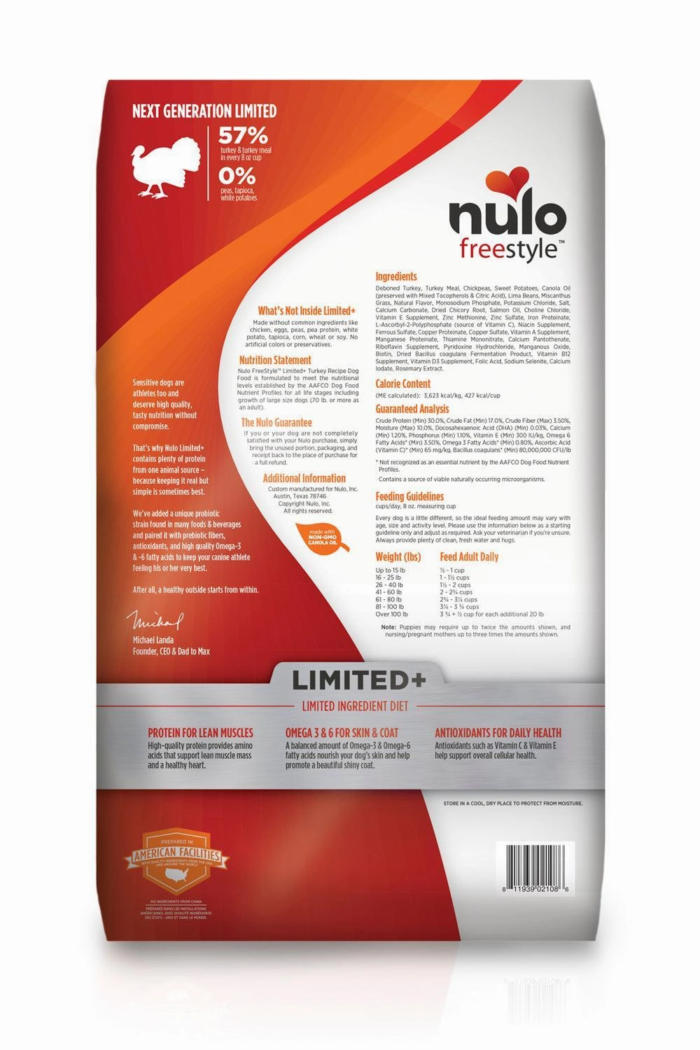 Nulo Freestyle Limited  Turkey Puppy & Adult Dry Dog Food