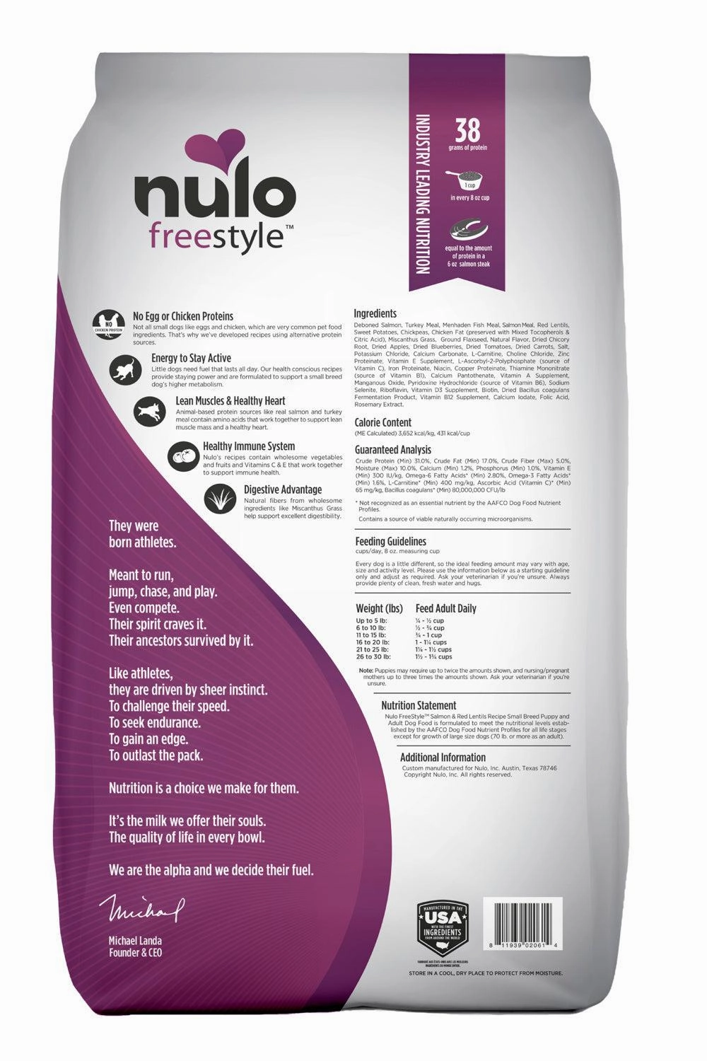 Nulo Freestyle Small Breed Salmon & Red Lentils Dry Dog Food