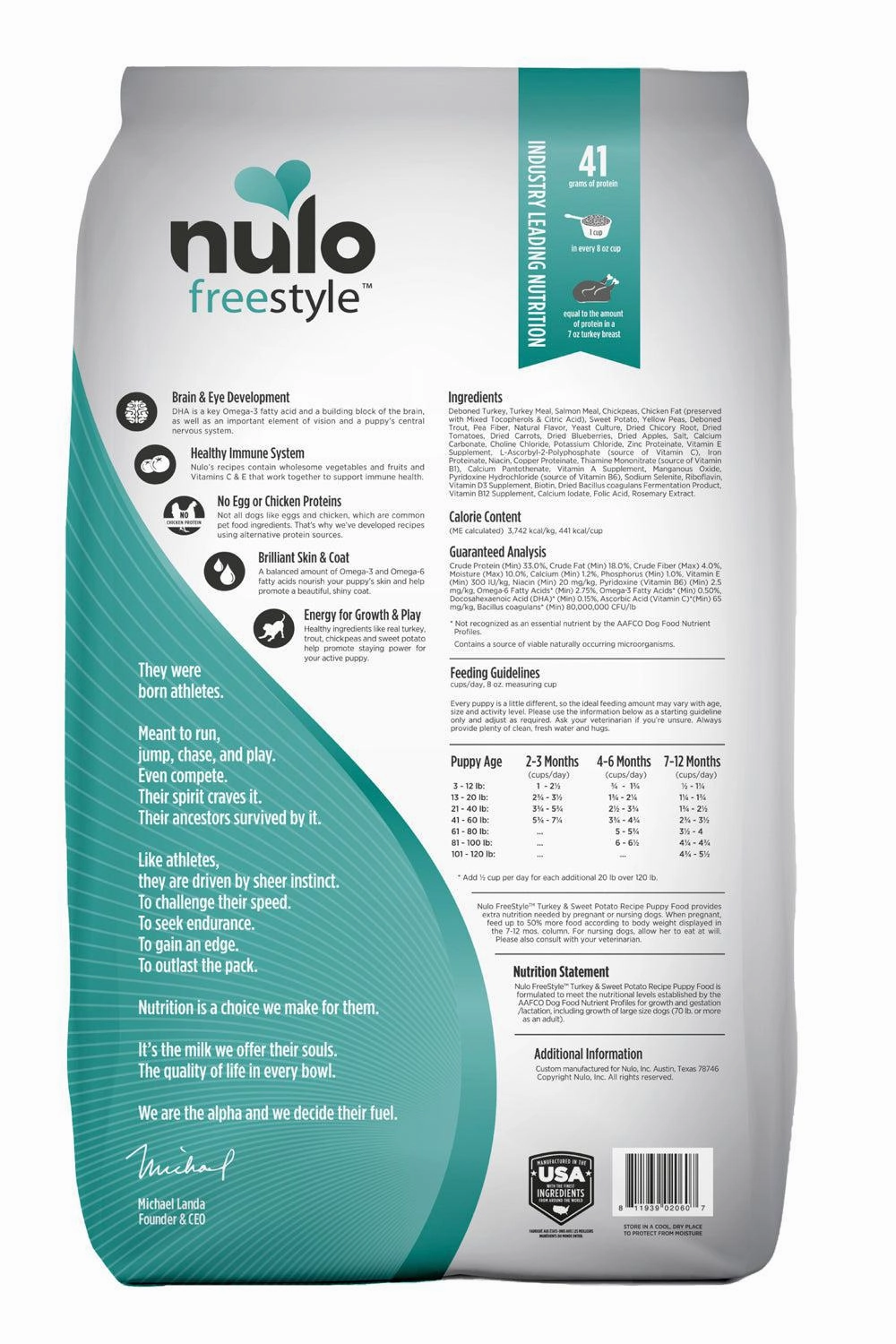 Nulo Freestyle Turkey & Sweet Potato Dry Puppy Food