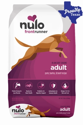 Nulo Frontrunner Pork, Barley, and Beef Dry Dog Food