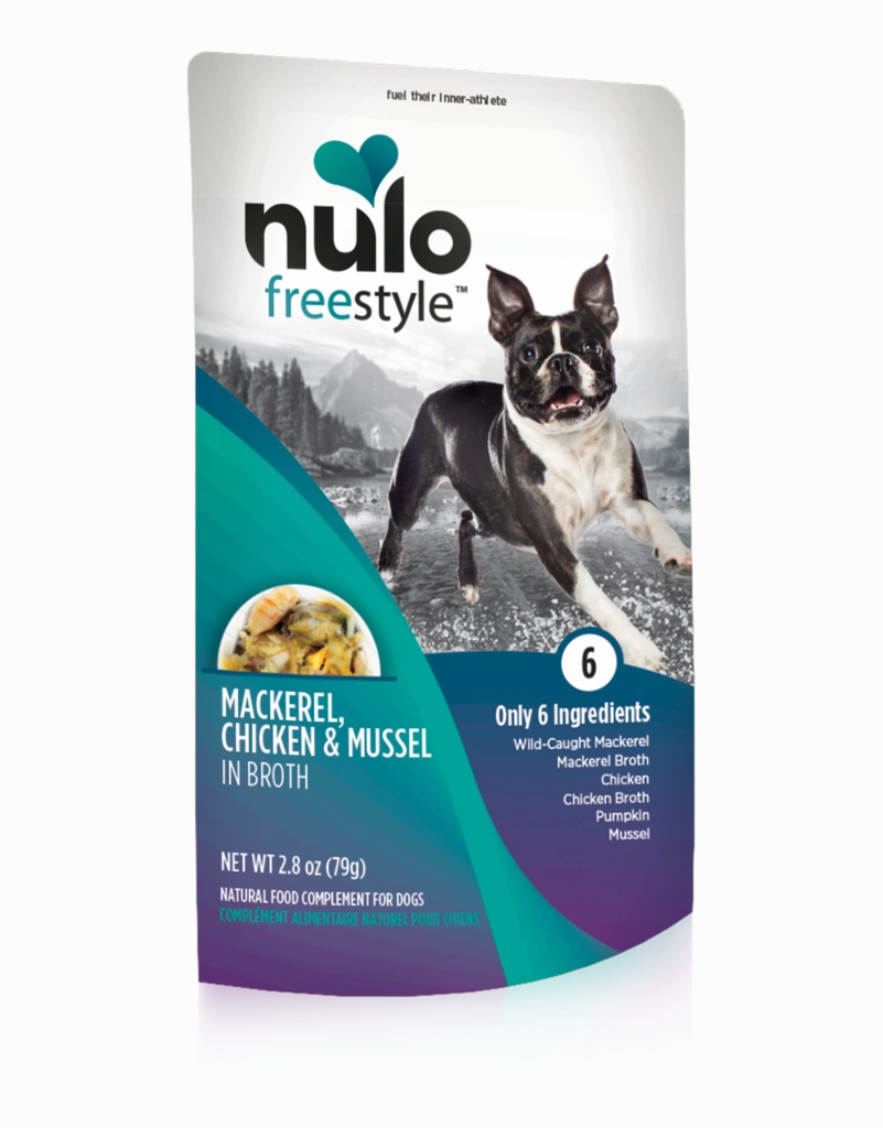 Nulo Mackerel, Chicken & Mussel Dog Pouch in Broth