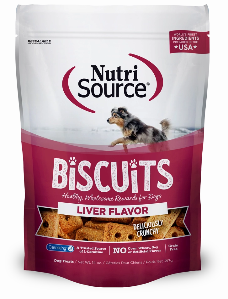 Nutri Source Grain Free Liver Biscuits 14 oz.