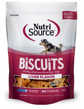 Nutri Source Grain Free Liver Biscuits 14 oz.