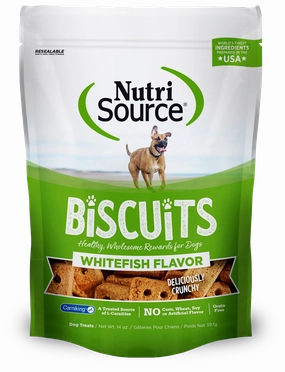 Nutri Source Grain Free Whitefish Biscuits 14 oz.