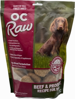 OC Raw Freeze Dried Beef & Produce Sliders 14 oz.