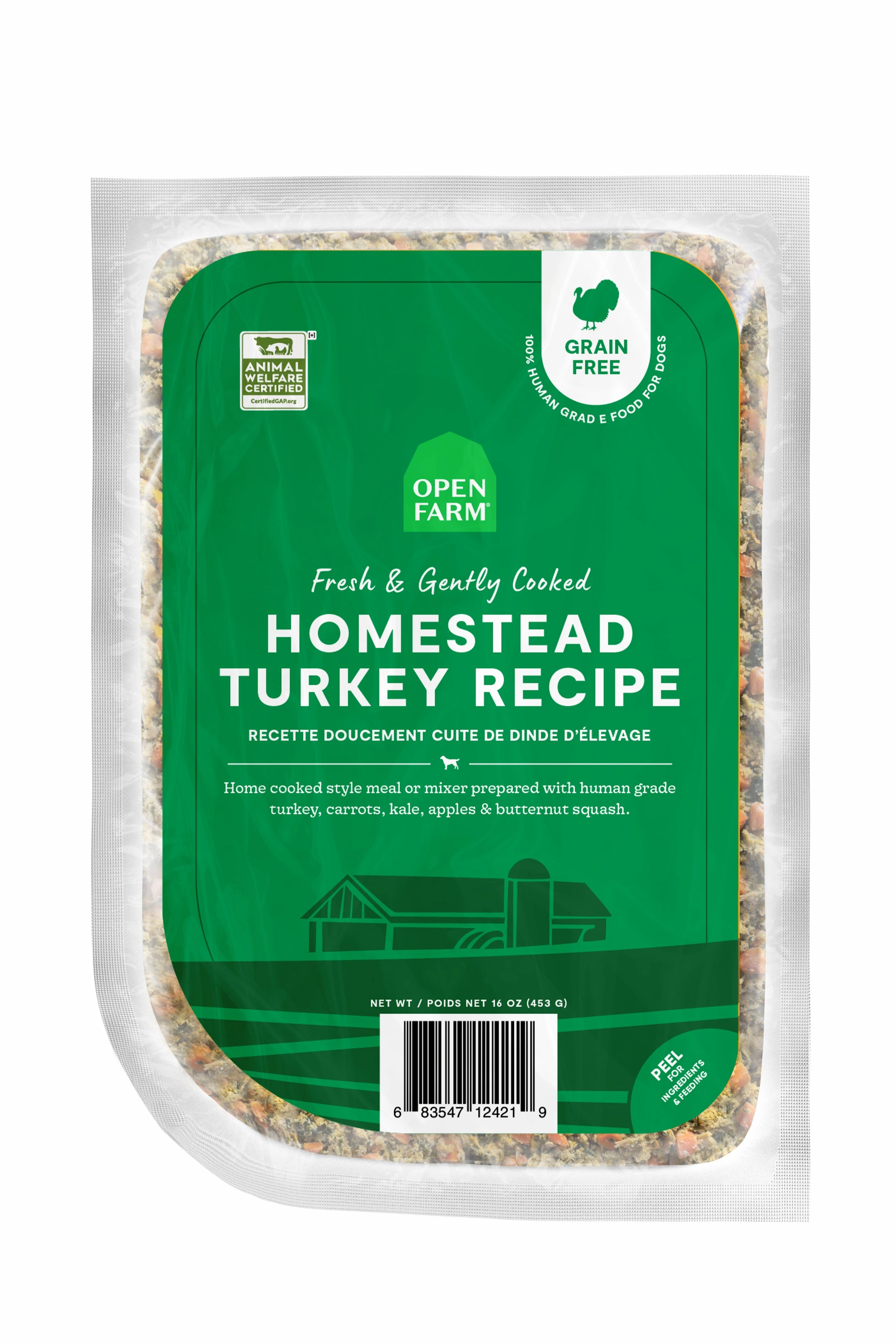 Open Farm Gently Cooked Homestead Turkey Fresh Dog Food